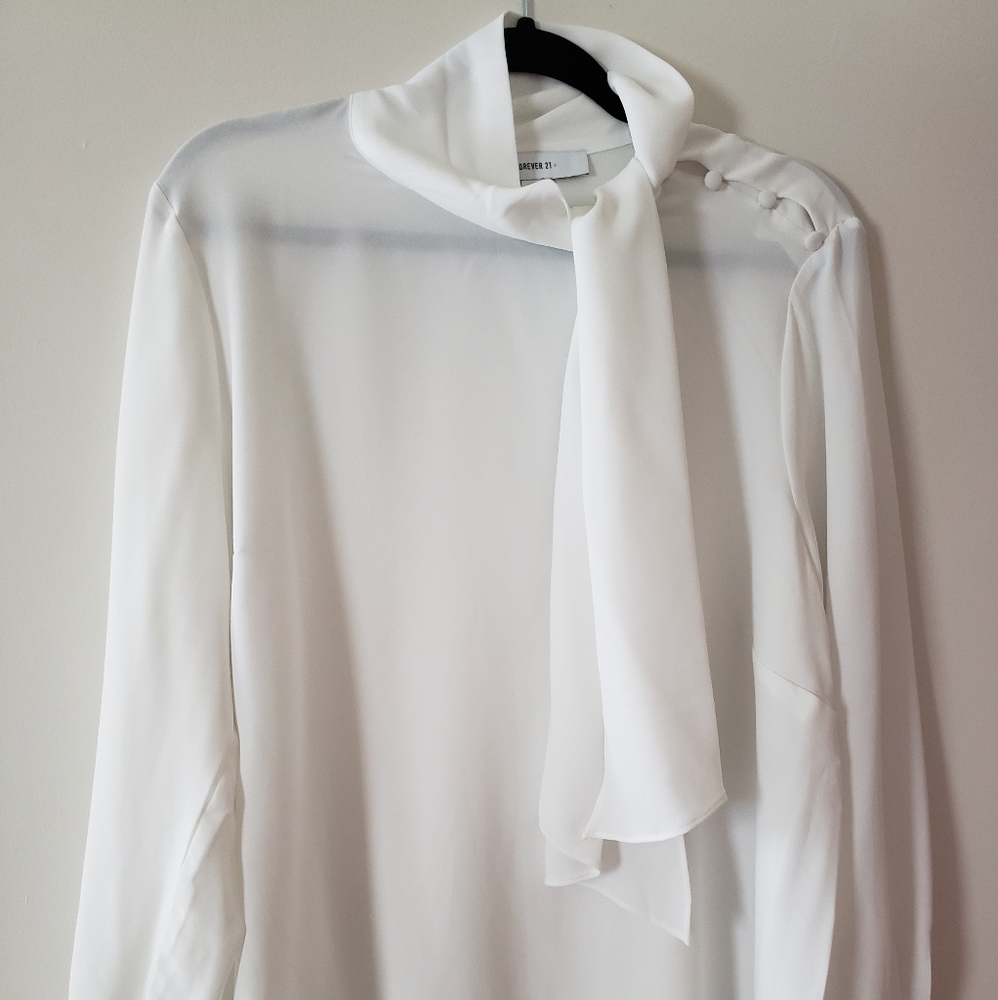 Scarf Neck Blouse
